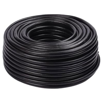 Relaxdays Tuyau d'arrosage 100 m, universel 1/2", noir résistant UV et intempéries, tressé pour jardin, PP Relaxdays Tuyau d'arrosage 100 m, universel 1/2", noir résistant UV et intempéries, tressé pour jardin, PP