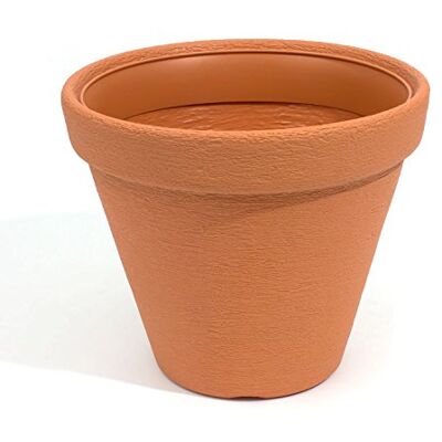 Prosperplast Pot de fleurs classique en plastique 40 cm pour intérieur et extérieur Couleur terre cuite Prosperplast Pot de fleurs classique en plastique 40 cm pour intérieur et extérieur Couleur terre cuite