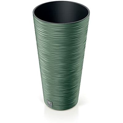 Prosperplast Pot de fleurs vert terre avec réservoir Furu, 25 x 25 x 48 cm, capacité de 7,5 l. Prosperplast Pot de fleurs vert terre avec réservoir Furu, 25 x 25 x 48 cm, capacité de 7,5 l.
