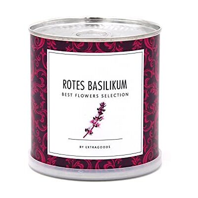 MacFlowers ® Kit de culture avec basilic rouge Une variété de graines dans une jolie boîte de fleurs instantanée Cadeau pour les amis de la cuisine MacFlowers ® Kit de culture avec basilic rouge Une variété de graines dans une jolie boîte de fleurs instantanée Cadeau pour les amis de la cuisine