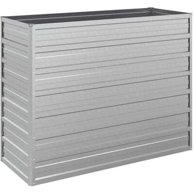 vidaXL Lit surélevé de jardin 100x40x77 cm Acier galvanisé Argenté vidaXL Lit surélevé de jardin 100x40x77 cm Acier galvanisé Argenté