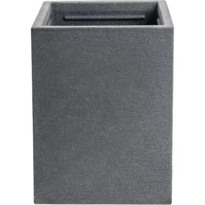 Spetebo Jardinière en plastique anthracite 40 cm/carré Pot de fleurs Jardinière Colonne de plantes Spetebo Jardinière en plastique anthracite 40 cm/carré Pot de fleurs Jardinière Colonne de plantes