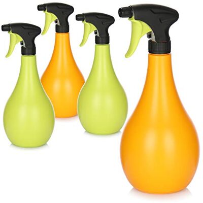 com-four ® Pulvérisateur de fleurs 4x vaporisateur pour arrosage des plantes vaporisateur d'eau pour atomisation d'eau (vert/orange) com-four ® Pulvérisateur de fleurs 4x vaporisateur pour arrosage des plantes vaporisateur d'eau pour atomisation d'eau (vert/orange)