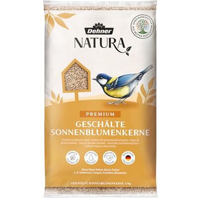 Dehner Natura Nourriture pour Oiseaux Sauvages, graines de Tournesol pelées Dehner Natura Nourriture pour Oiseaux Sauvages, graines de Tournesol pelées