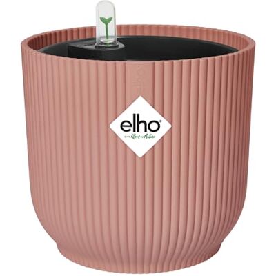 Elho Vibes Fold Ronde 22 avec Système D'Irrigation Pot de Fleur Rose Poudré Elho Vibes Fold Ronde 22 avec Système D'Irrigation Pot de Fleur Rose Poudré