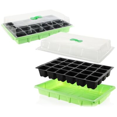 com-four ® 2x Kit de culture la culture de petites plantes, pour fleurs com-four ® 2x Kit de culture la culture de petites plantes, pour fleurs