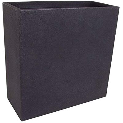 Spetebo Jardinière XXL en plastique anthracite 60 x 60 x 26 cm Jardinière Spetebo Jardinière XXL en plastique anthracite 60 x 60 x 26 cm Jardinière