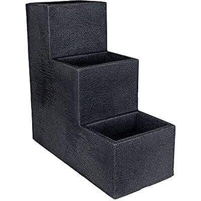 Spetebo Lot de 3 escaliers à fleurs anthracite 60 x 59 x 27 cm XXL En plastique Pot de fleurs Spetebo Lot de 3 escaliers à fleurs anthracite 60 x 59 x 27 cm XXL En plastique Pot de fleurs