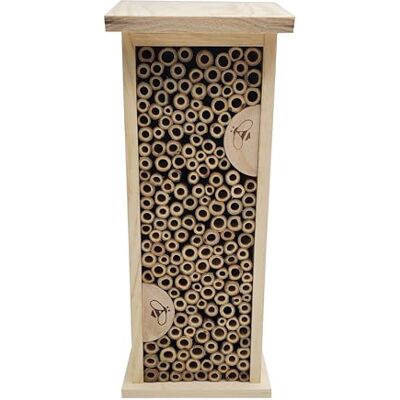 Dehner Natura Felica Hôtel à insectes durable pour abeilles sauvages, env. 14 x 35,5 x 11,5 cm, en bois de pin certifié FSC®, naturel Dehner Natura Felica Hôtel à insectes durable pour abeilles sauvages, env. 14 x 35,5 x 11,5 cm, en bois de pin certifié FSC®, naturel