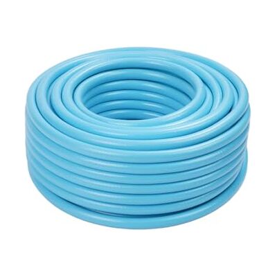 Relaxdays Tuyau d'arrosage 30 m, universel 1/2", jardin anti-UV et intempéries, tressé, PP, bleu clair Relaxdays Tuyau d'arrosage 30 m, universel 1/2", jardin anti-UV et intempéries, tressé, PP, bleu clair