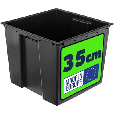 KADAX insert Pot de fleurs 35 cm En plastique noir Insert avec poignées de transport (34,5 x 28 cm) KADAX insert Pot de fleurs 35 cm En plastique noir Insert avec poignées de transport (34,5 x 28 cm)