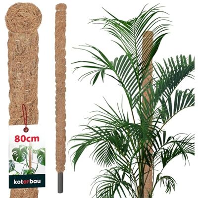 KOTARBAU ® Tuteur Plante Tuteur Coco ⌀ 2.5 x 80 cm Fibre de Coco Tuteurs pour Monstera Marron pour Plantes Grimpantes KOTARBAU ® Tuteur Plante Tuteur Coco ⌀ 2.5 x 80 cm Fibre de Coco Tuteurs pour Monstera Marron pour Plantes Grimpantes