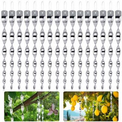 HOOPOE Lot de 24 répulsifs anti-oiseaux réfléchissants pour balcon et jardin HOOPOE Lot de 24 répulsifs anti-oiseaux réfléchissants pour balcon et jardin