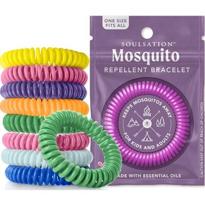 SOULSATION Moustique Repellent Bracelets, 25 Pack DEET-Free, Individually Wrapped Bands SOULSATION Moustique Repellent Bracelets, 25 Pack DEET-Free, Individually Wrapped Bands
