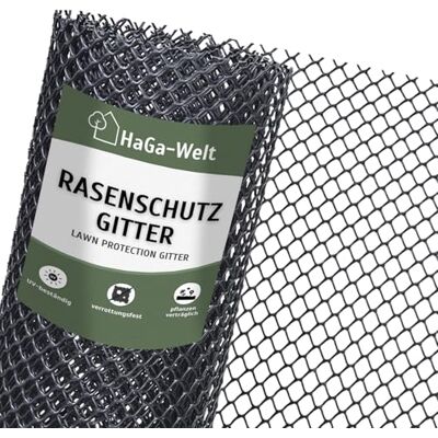 HaGa Grille de protection de pelouse en plastique de 2 m de large (vendue au mètre) – Grille de pelouse robuste pour jardin et pelouse HaGa Grille de protection de pelouse en plastique de 2 m de large (vendue au mètre) – Grille de pelouse robuste pour jardin et pelouse