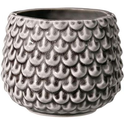 Bloomingville Pot de fleur Pinecone Pots de Fleurs décoratifs Couleur pour intérieur Style rétro créatif S (9,5 cm ø), gris, Céramique Bloomingville Pot de fleur Pinecone Pots de Fleurs décoratifs Couleur pour intérieur Style rétro créatif S (9,5 cm ø), gris, Céramique