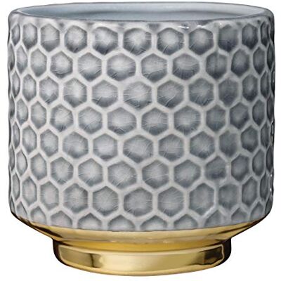 Bloomingville Pot de Fleur Home Pots de Fleurs décoratifs Couleur pour intérieur Style rétro créatif S (10 cm ø), Gris, Céramique Bloomingville Pot de Fleur Home Pots de Fleurs décoratifs Couleur pour intérieur Style rétro créatif S (10 cm ø), Gris, Céramique