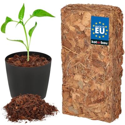 KOTARBAU ® Terreau de coco naturel et sans tourbe pour plantes et terrariums 500 g terreau de 5 l en fibre de coco KOTARBAU ® Terreau de coco naturel et sans tourbe pour plantes et terrariums 500 g terreau de 5 l en fibre de coco