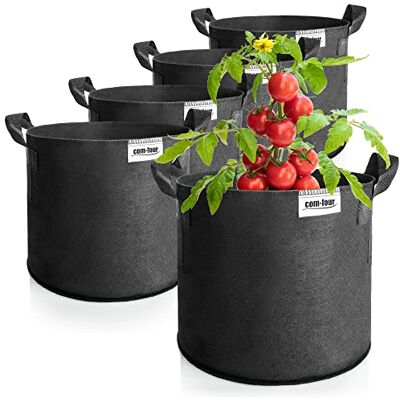 com-four ® 5x Sac à plantes 30 L pour pommes de terre, Bacs à tomates com-four ® 5x Sac à plantes 30 L pour pommes de terre, Bacs à tomates