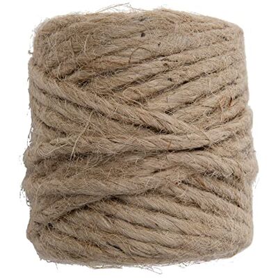 Windhager Ficelle de jute, Tresser, Ficelles de Jardinage, cordon de Liaison, naturel, 4 mm x 50 m, 06158 Windhager Ficelle de jute, Tresser, Ficelles de Jardinage, cordon de Liaison, naturel, 4 mm x 50 m, 06158