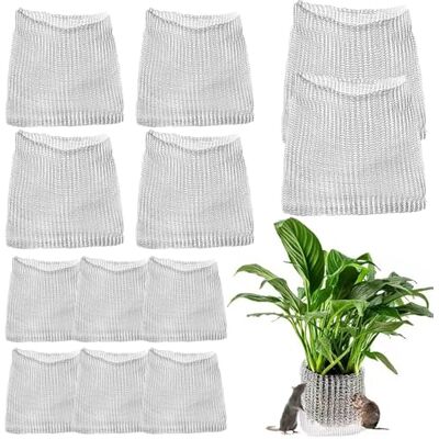 GBKDQQ Lot de 12 protections contre les racines en acier inoxydable pour arbres fruitiers, paniers de plantation de campagnols en maille métallique pour protéger les racines des arbres, des fleurs, des GBKDQQ Lot de 12 protections contre les racines en acier inoxydable pour arbres fruitiers, paniers de plantation de campagnols en maille métallique pour protéger les racines des arbres, des fleurs, des