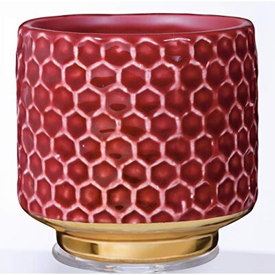 Bloomingville Pot de Fleur Home Pots de Fleurs décoratifs Couleur pour intérieur Style rétro créatif S (10 cm ø), Rouge, Céramique Bloomingville Pot de Fleur Home Pots de Fleurs décoratifs Couleur pour intérieur Style rétro créatif S (10 cm ø), Rouge, Céramique