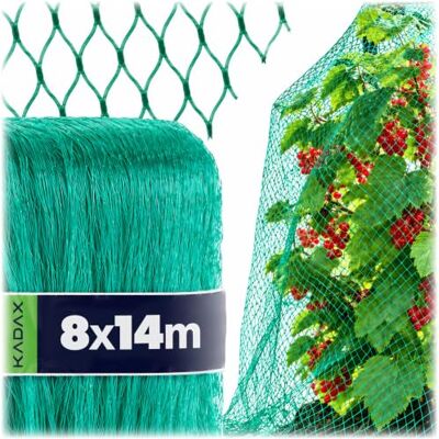 KADAX Filet anti-oiseaux à mailles serrées 6 tailles En polyéthylène Pour jardin Pour arbre, étang, protection contre les feuilles Vert 8 x 14 m KADAX Filet anti-oiseaux à mailles serrées 6 tailles En polyéthylène Pour jardin Pour arbre, étang, protection contre les feuilles Vert 8 x 14 m