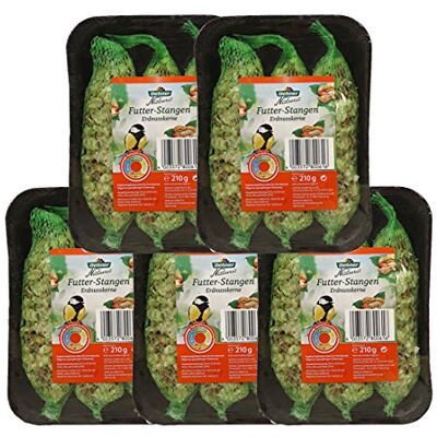Dehner Natura Lot de 3 mangeoires pour oiseaux sauvages avec graines de tournesol 1050 g Dehner Natura Lot de 3 mangeoires pour oiseaux sauvages avec graines de tournesol 1050 g