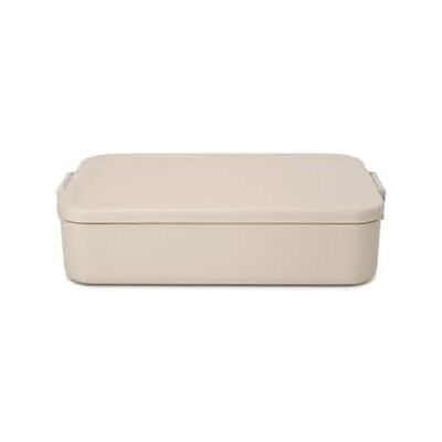 Brabantia Boîte Bento Make & Take (Beige Clair), 2L, Bento box avec compartiments séparateur pour aliments amovibles, Boite repas avec couvercle en plastique et fermeture à clips, 25,5 x 16,7 x 6,2cm Brabantia Boîte Bento Make & Take (Beige Clair), 2L, Bento box avec compartiments séparateur pour aliments amovibles, Boite repas avec couvercle en plastique et fermeture à clips, 25,5 x 16,7 x 6,2cm
