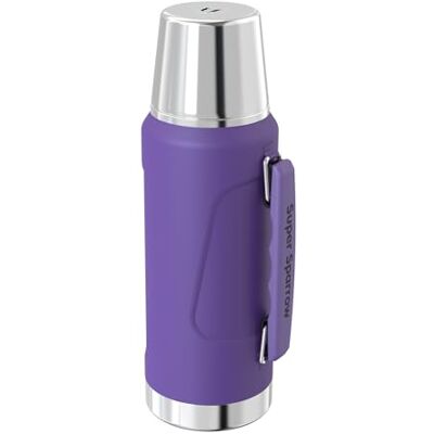 Super Sparrow Gourde Thermique – 1.5 L – Bouteille Isotherme en acier inoxydable – Gourde Inox sans BPA – garde au chaud 12 heures ou au froid pendant 24 heures – à l'épreuve des fuites Super Sparrow Gourde Thermique – 1.5 L – Bouteille Isotherme en acier inoxydable – Gourde Inox sans BPA – garde au chaud 12 heures ou au froid pendant 24 heures – à l'épreuve des fuites