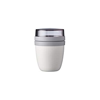 Mepal – Pot à déjeuner Ellipse mini – Blanc – bol à muesli pratique 300 ml, pot à yaourt, boîte à déjeuner – convient au congélateur, au micro-ondes et au lave-vaisselle Mepal – Pot à déjeuner Ellipse mini – Blanc – bol à muesli pratique 300 ml, pot à yaourt, boîte à déjeuner – convient au congélateur, au micro-ondes et au lave-vaisselle