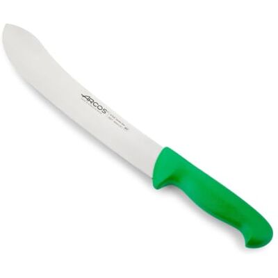 Arcos Série 2900 – Couteau de boucher à steak – Lame en acier inoxydable nitrum 25,4 cm – Manche en polypropylène Vert Arcos Série 2900 – Couteau de boucher à steak – Lame en acier inoxydable nitrum 25,4 cm – Manche en polypropylène Vert