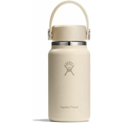 Hydro Flask Micro Hydro 200 ml Mini gourde isotherme étanche avec sangle à clip Froid et chaud jusqu'à 7 heures Compact et durable Avoine Hydro Flask Micro Hydro 200 ml Mini gourde isotherme étanche avec sangle à clip Froid et chaud jusqu'à 7 heures Compact et durable Avoine