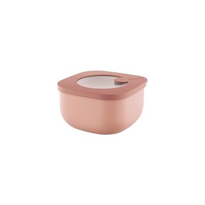 Guzzini Kitchen Active Design, STORE&MORE BIO, Récipient hermétique basse pour réfrigérateur/congélateur/micro-ondes (S) Rose fleurs de pêche, 12,2 x 12,2 x h6,8 cm 450cc 170719251 Guzzini Kitchen Active Design, STORE&MORE BIO, Récipient hermétique basse pour réfrigérateur/congélateur/micro-ondes (S) Rose fleurs de pêche, 12,2 x 12,2 x h6,8 cm 450cc 170719251