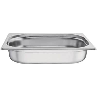 Vogue Bac Gastronorme 1/2, Bac Inox, Profondeur : 65 mm, Capacité : 4 Litres, Récipient de conservation des aliments chauds et froids, Compatible Bain Marie, Couvercle vendu séparément, K927 Vogue Bac Gastronorme 1/2, Bac Inox, Profondeur : 65 mm, Capacité : 4 Litres, Récipient de conservation des aliments chauds et froids, Compatible Bain Marie, Couvercle vendu séparément, K927