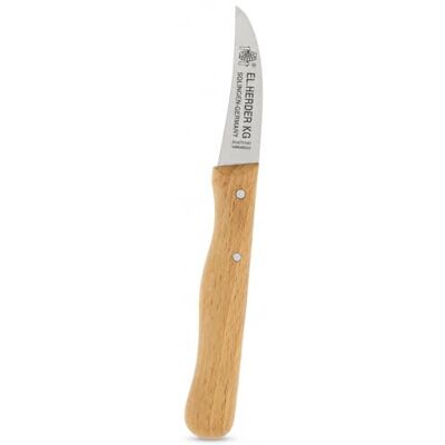 Tala El Herder Couteau d'Office Courbé 6 cm, Éplucheur Inox de Solingen en Hêtre Lame courte de précision forgée à la main pour légumes et fruits, idéal pour épluchage fin et découpe précise Tala El Herder Couteau d'Office Courbé 6 cm, Éplucheur Inox de Solingen en Hêtre Lame courte de précision forgée à la main pour légumes et fruits, idéal pour épluchage fin et découpe précise