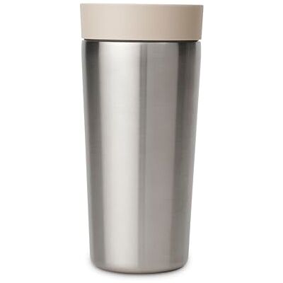 Brabantia Mug isotherme Make & Take 0,36L (Beige clair), Thermos café en acier inoxydable, Couvercle à fermeture facile, Mug anti-fuites conservant la chaleur pendant 6h et la fraîcheur pendant 8h Brabantia Mug isotherme Make & Take 0,36L (Beige clair), Thermos café en acier inoxydable, Couvercle à fermeture facile, Mug anti-fuites conservant la chaleur pendant 6h et la fraîcheur pendant 8h
