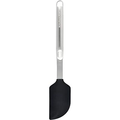 KitchenAid Spatule à gratter en acier inoxydable de qualité supérieure Ustensile de cuisine Noir KitchenAid Spatule à gratter en acier inoxydable de qualité supérieure Ustensile de cuisine Noir