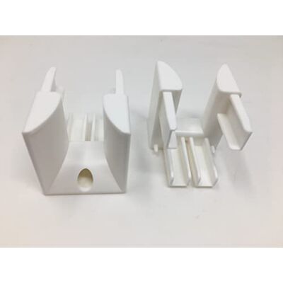 SRB Entonnoirs pour Guides de Volets Roulants en Plastique Blanc 1 Paire de 37 x 40, Lot de 2 Pièces PVC Droit et Gauche SRB Entonnoirs pour Guides de Volets Roulants en Plastique Blanc 1 Paire de 37 x 40, Lot de 2 Pièces PVC Droit et Gauche