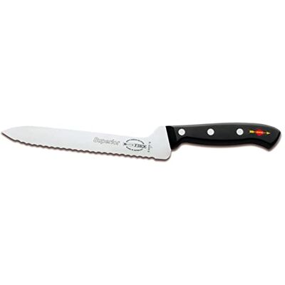 F.Dick F. DICK Couteau sandwich supérieur (lame dentée 18 cm, acier X55CrMo14 inoxydable, 56° HRC) 84055182 F.Dick F. DICK Couteau sandwich supérieur (lame dentée 18 cm, acier X55CrMo14 inoxydable, 56° HRC) 84055182