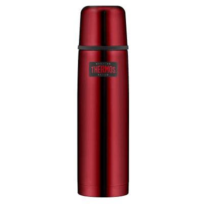 Thermos Flacon léger et compact en acier inoxydable, rouge, 0,75 litre Thermos Flacon léger et compact en acier inoxydable, rouge, 0,75 litre