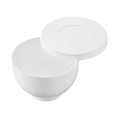 Thermohauser Moule à bombe à glace avec couvercle, diamètre : 14 cm x hauteur 9,5 cm, en plastique PP, blanc Thermohauser Moule à bombe à glace avec couvercle, diamètre : 14 cm x hauteur 9,5 cm, en plastique PP, blanc