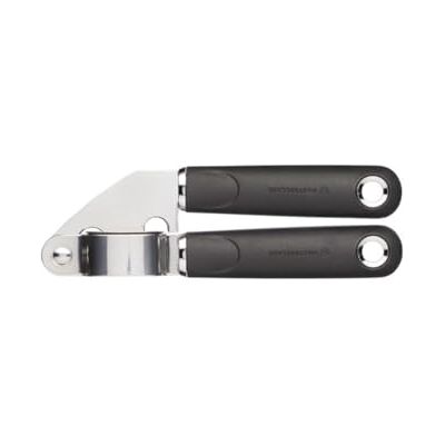 Master Class MasterClass Presse-ail avec poignée souple, acier inoxydable, 17,5 cm, noir Master Class MasterClass Presse-ail avec poignée souple, acier inoxydable, 17,5 cm, noir