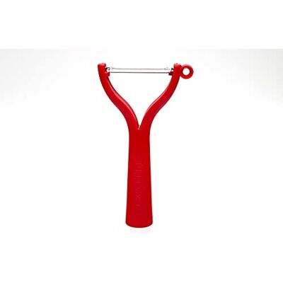 Tupperware Soysoyy D119 Éplucheur universel à lame plate et dentelée Rouge Tupperware Soysoyy D119 Éplucheur universel à lame plate et dentelée Rouge