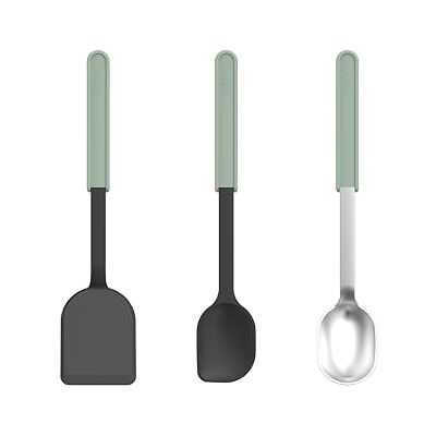 Mepal Set Cuisine 3-pièces (spatule + cuillère cuisine + cuillère service) Chef it Pour les Ustensiles Antiadhésifs Résistant à la Chaleur Ustensiles de Cuisine Nordic sage Mepal Set Cuisine 3-pièces (spatule + cuillère cuisine + cuillère service) Chef it Pour les Ustensiles Antiadhésifs Résistant à la Chaleur Ustensiles de Cuisine Nordic sage