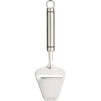 KitchenCraft Trancheuse à fromage professionnelle en acier inoxydable, lame tranchante, 24 cm, argent KitchenCraft Trancheuse à fromage professionnelle en acier inoxydable, lame tranchante, 24 cm, argent