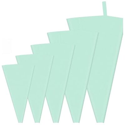 Shirene Lot de 5 poches à douille en silicone, poches à douille réutilisables, faciles à nettoyer, adaptées aux décorateurs de gâteaux, boulangers professionnels, amateurs de pain Shirene Lot de 5 poches à douille en silicone, poches à douille réutilisables, faciles à nettoyer, adaptées aux décorateurs de gâteaux, boulangers professionnels, amateurs de pain