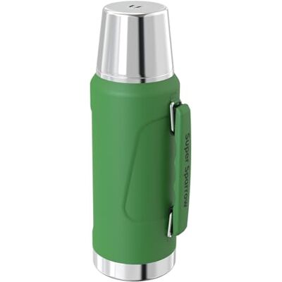 Super Sparrow Gourde Thermique – 1.5 L – Bouteille Isotherme en acier inoxydable – Gourde Inox sans BPA – garde au chaud 12 heures ou au froid pendant 24 heures – à l'épreuve des fuites Super Sparrow Gourde Thermique – 1.5 L – Bouteille Isotherme en acier inoxydable – Gourde Inox sans BPA – garde au chaud 12 heures ou au froid pendant 24 heures – à l'épreuve des fuites