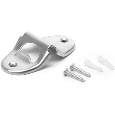 HENDI Ouvre-bouteilles, montage mural, vis incluses, 30x50x(H)10mm, inox HENDI Ouvre-bouteilles, montage mural, vis incluses, 30x50x(H)10mm, inox