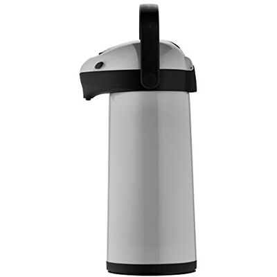 Helios Airpot Bouteille isotherme à pompe en plastique Gris/noir 1,9 l Helios Airpot Bouteille isotherme à pompe en plastique Gris/noir 1,9 l
